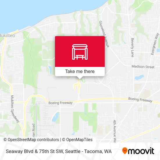 Mapa de Seaway Blvd & 75th St SW