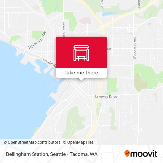 Mapa de Bellingham Station