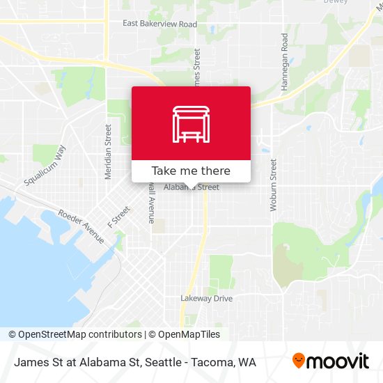 James St at Alabama St map