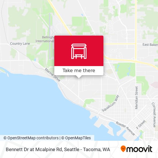 Bennett Dr at Mcalpine Rd map