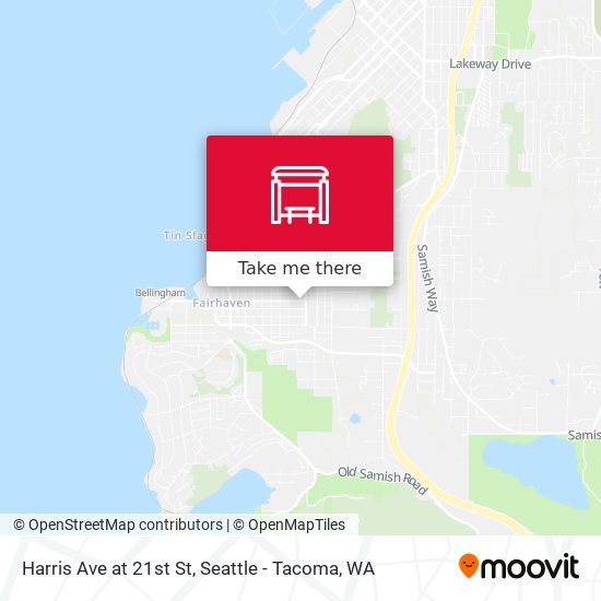 Harris Ave at 21st St map