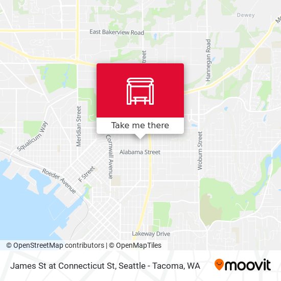 Mapa de James St at Connecticut St