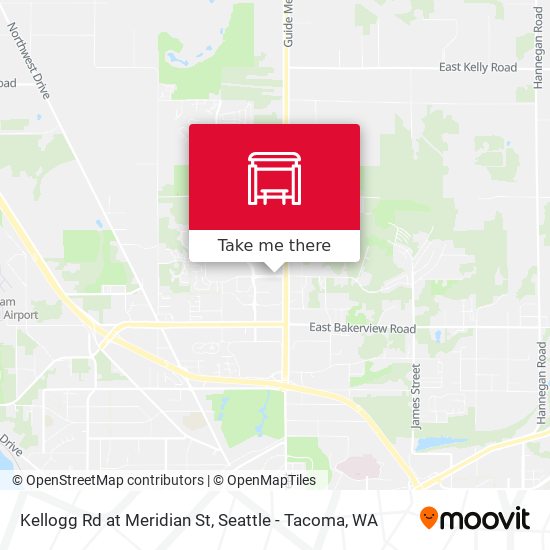 Kellogg Rd at Meridian St map