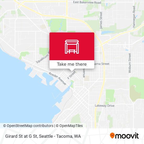 Mapa de Girard St at G St