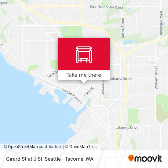 Girard St at J St map