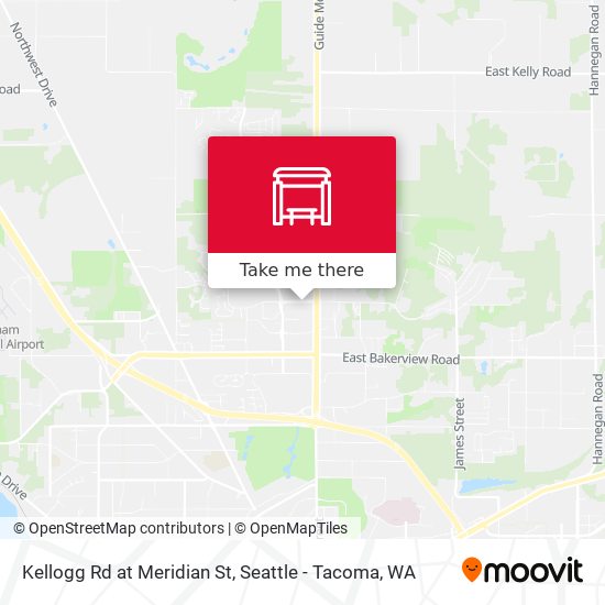 Mapa de Kellogg Rd at Meridian St