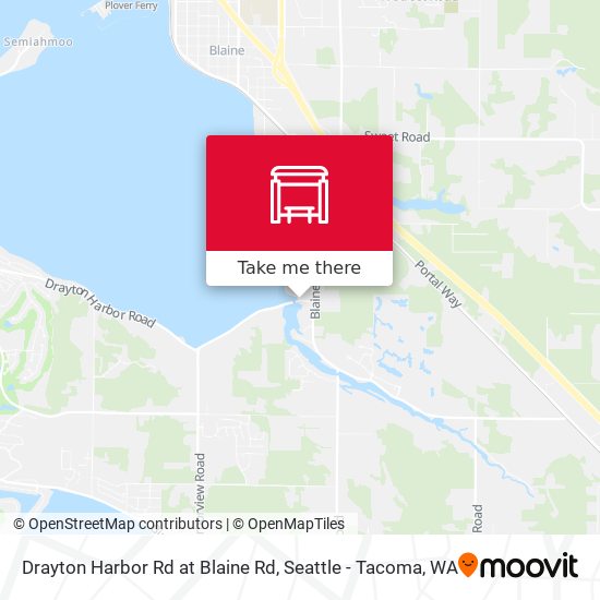 Drayton Harbor Rd at Blaine Rd map