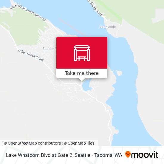 Lake Whatcom Blvd at Gate 2 map