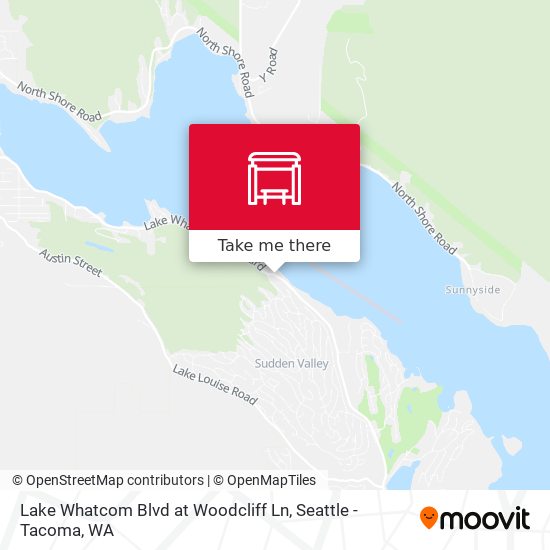 Lake Whatcom Blvd at Woodcliff Ln map
