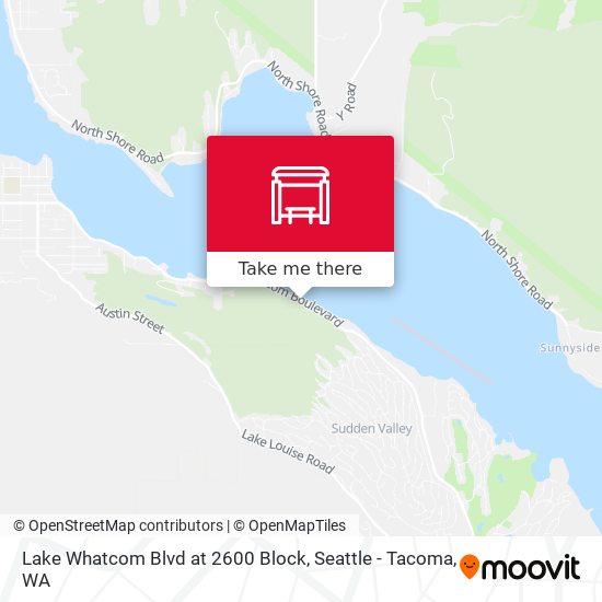 Lake Whatcom Blvd at 2600 Block map