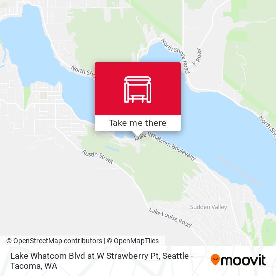 Lake Whatcom Blvd at W Strawberry Pt map
