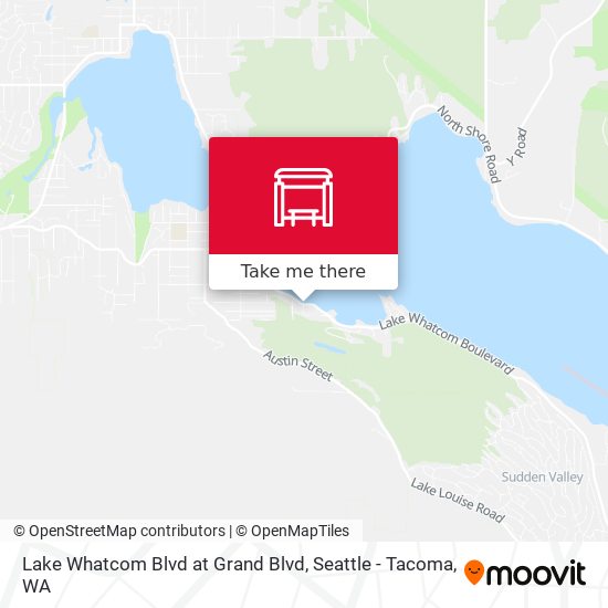 Lake Whatcom Blvd at Grand Blvd map