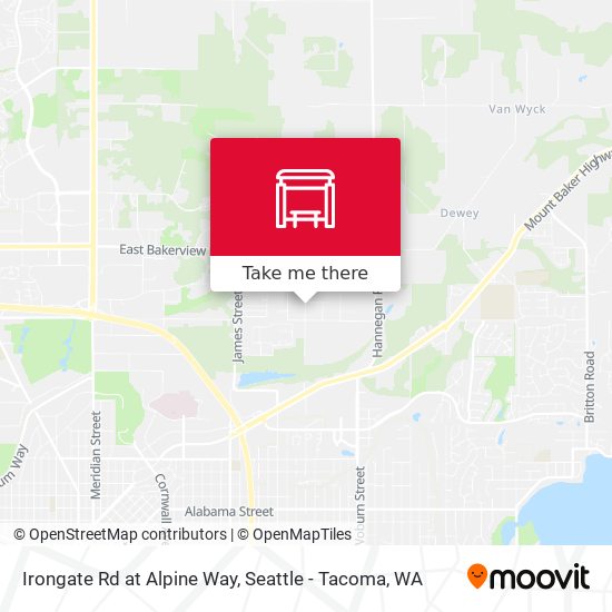 Mapa de Irongate Rd at Alpine Way