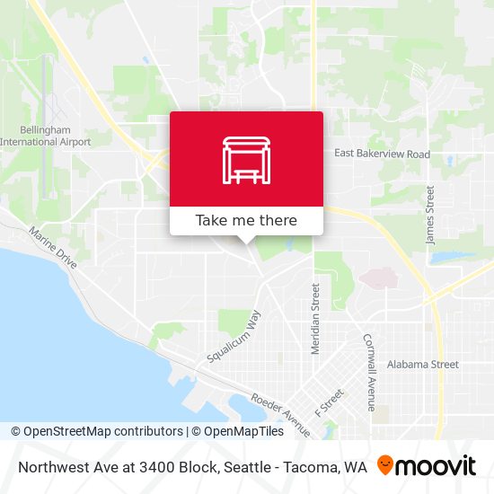Mapa de Northwest Ave at 3400 Block