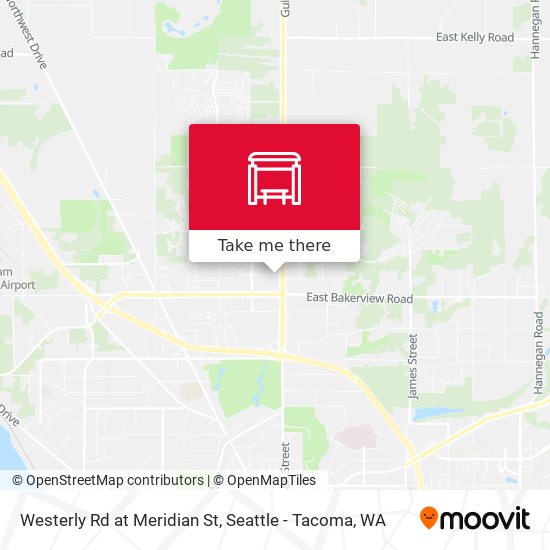 Westerly Rd at Meridian St map