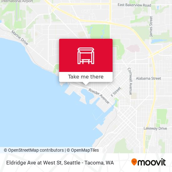 Mapa de Eldridge Ave at West St