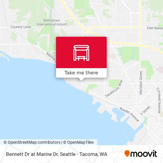 Bennett Dr at Marine Dr map