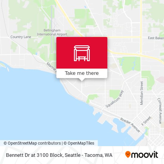Bennett Dr at 3100 Block map
