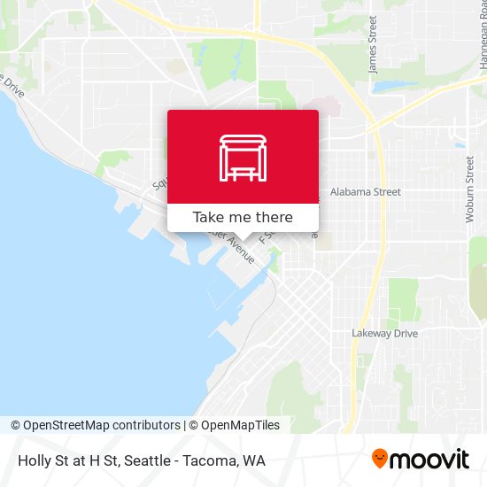 Holly St at H St map