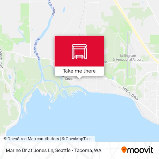 Mapa de Marine Dr at Jones Ln