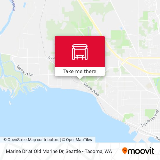 Marine Dr at Old Marine Dr map
