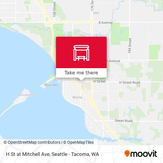 H St at Mitchell Ave map