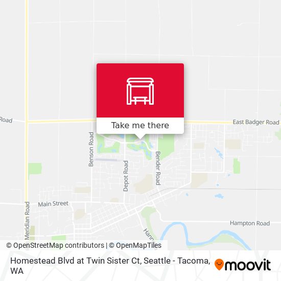 Mapa de Homestead Blvd at Twin Sister Ct