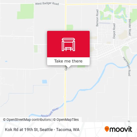 Kok Rd at 19th St map