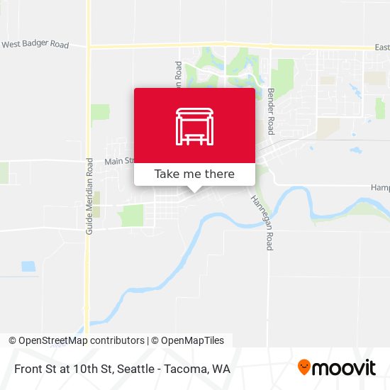 Front St at 10th St map