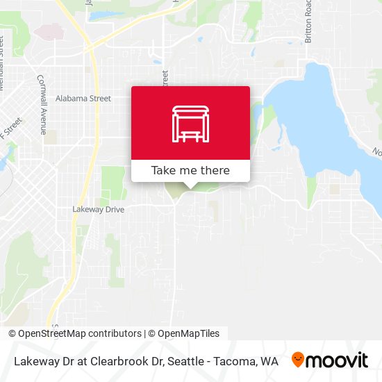 Lakeway Dr at Clearbrook Dr map