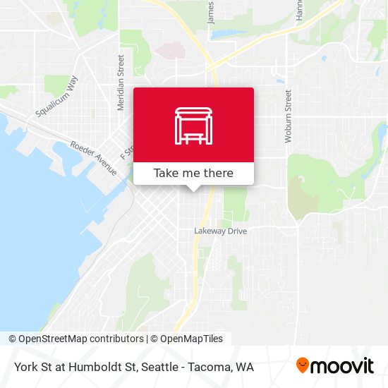 York St at Humboldt St map