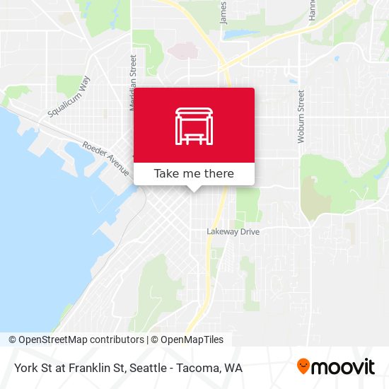 York St at Franklin St map
