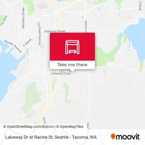 Lakeway Dr at Racine St map