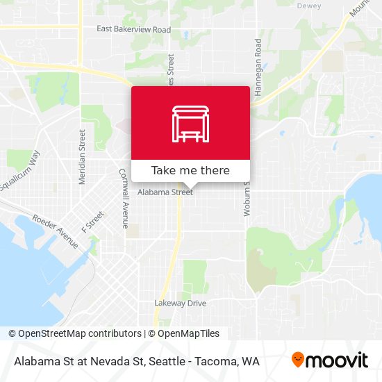 Alabama St at Nevada St map