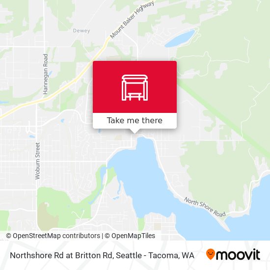 Northshore Rd at Britton Rd map