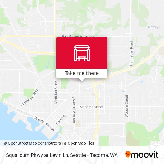 Squalicum Pkwy at Levin Ln map