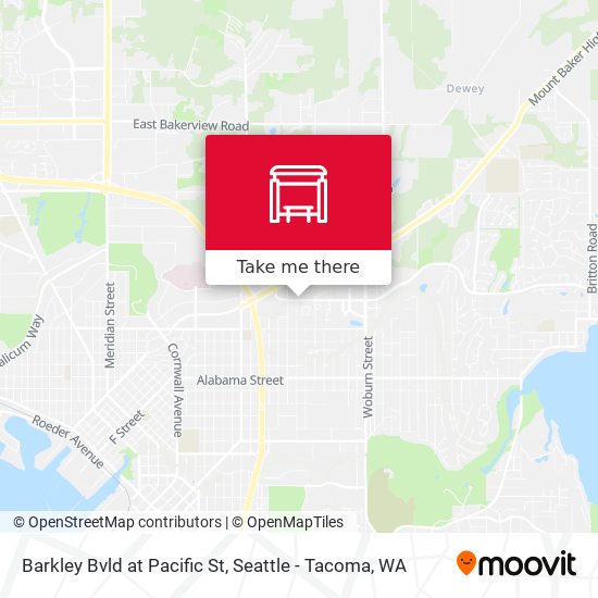 Mapa de Barkley Bvld at Pacific St