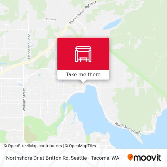 Northshore Dr at Britton Rd map