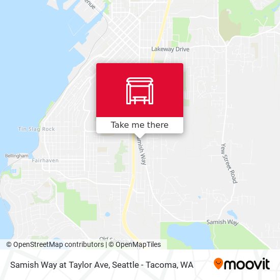 Mapa de Samish Way at Taylor Ave