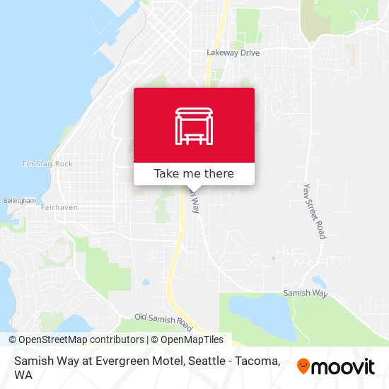 Samish Way at Evergreen Motel map
