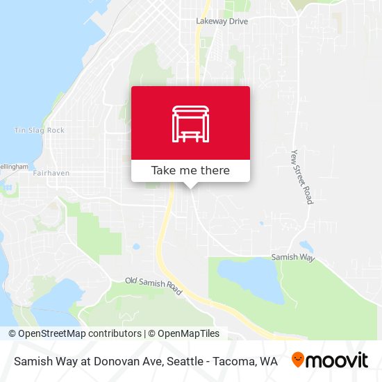 Samish Way at Donovan Ave map