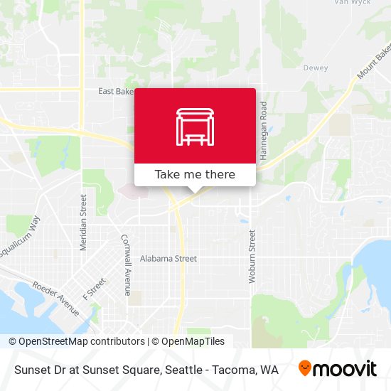 Sunset Dr at Sunset Square map