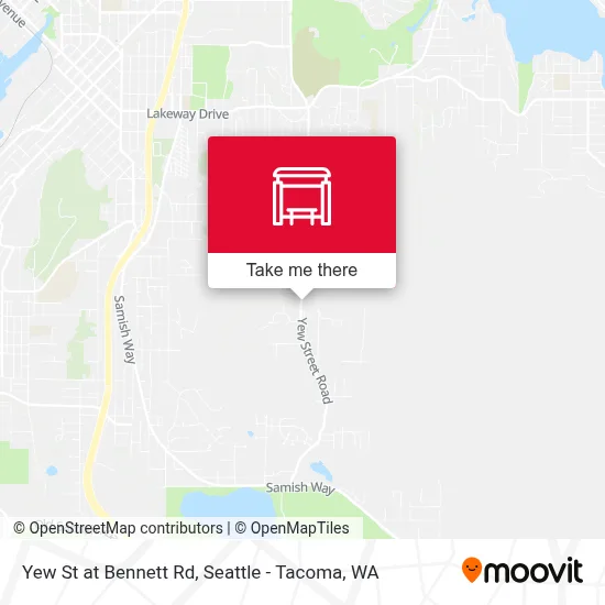 Yew St at Bennett Rd map