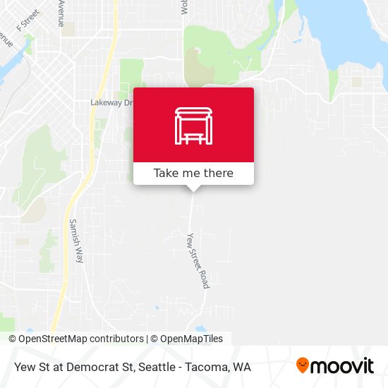 Mapa de Yew St at Democrat St