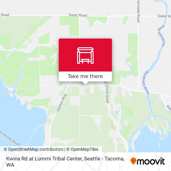 Kwina Rd at Lummi Tribal Center map