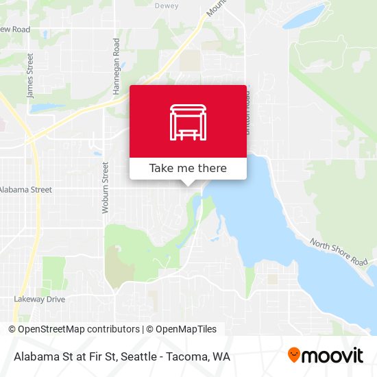 Alabama St at Fir St map