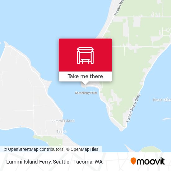 Lummi Island Ferry map