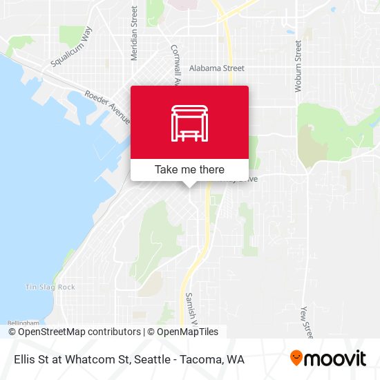 Ellis St at Whatcom St map