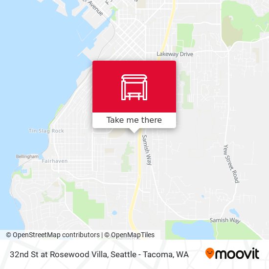 32nd St at Rosewood Villa map