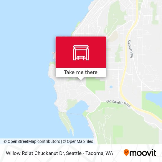 Willow Rd at Chuckanut Dr map